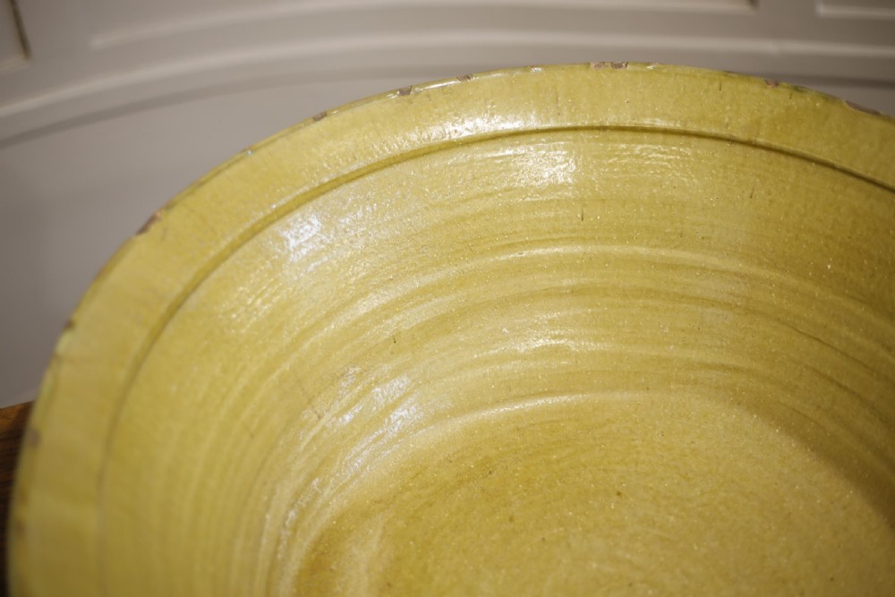 Early 20th century glazed Spanish dairy bowl- No4 View VI