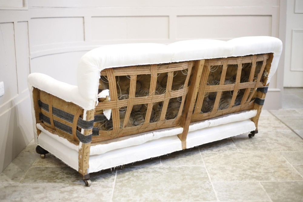 1930's English Country house sofa with cushions View VI
