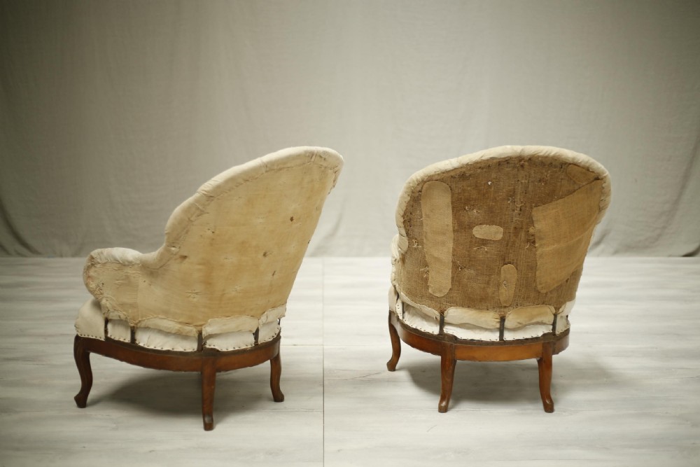 Pair of 19th century French Iron backed armchairs View IV