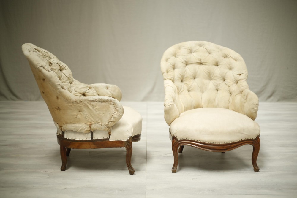 Pair of 19th century French Iron backed armchairs View VI