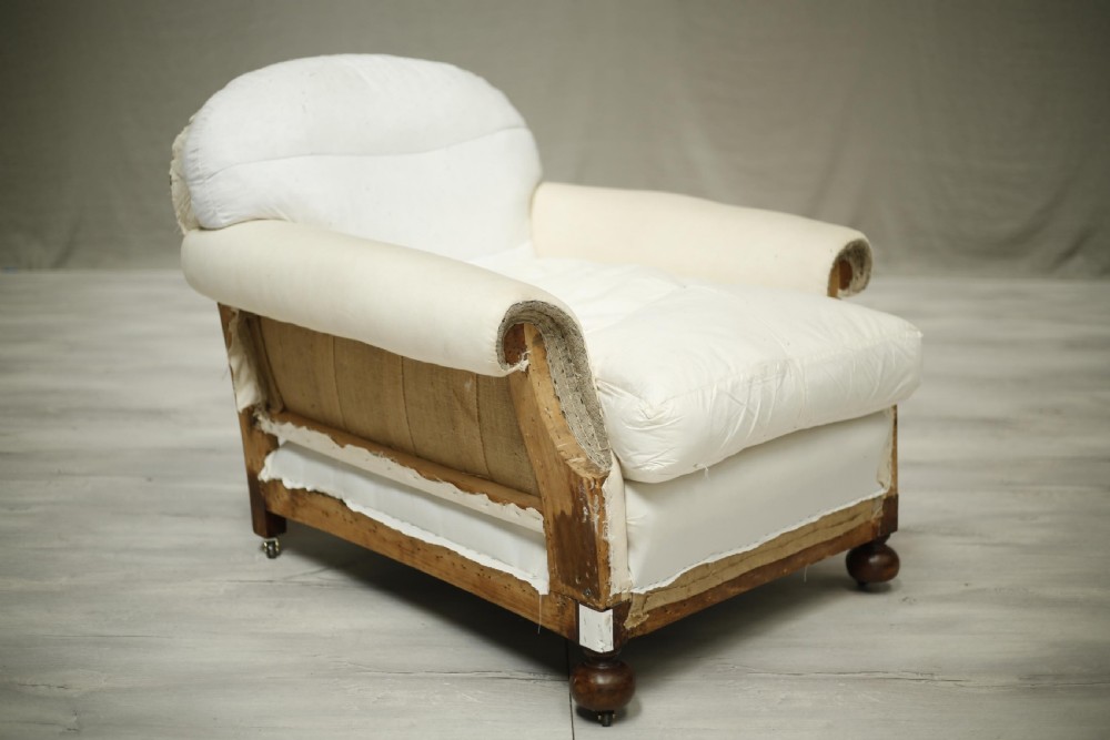 Large Deep seated Victorian armchair View VII