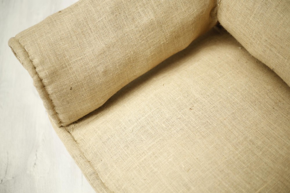 Victorian low backed English country house sofa View VI