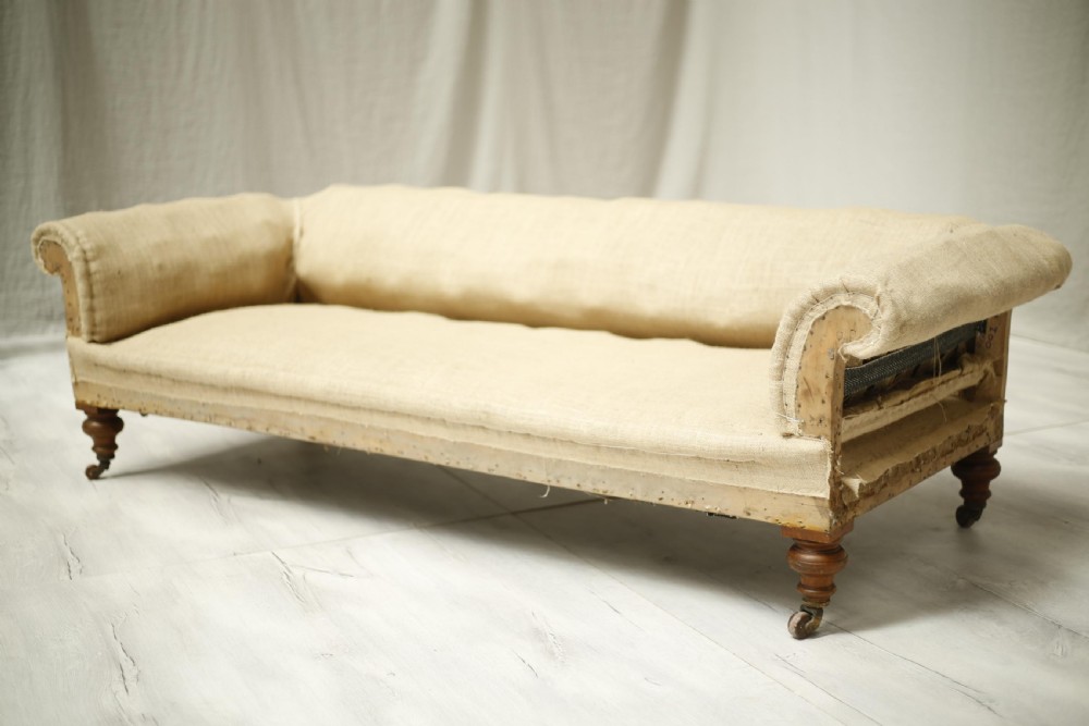 Victorian low backed English country house sofa View IX