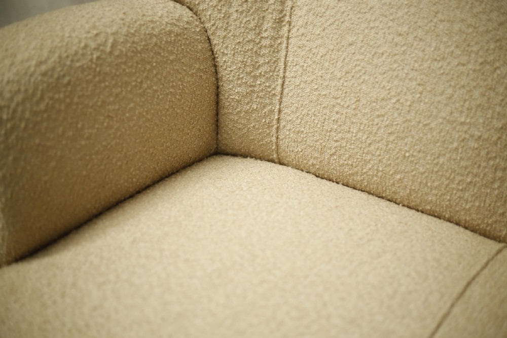 Large 1930's sofa upholstered in Boucle  View VI