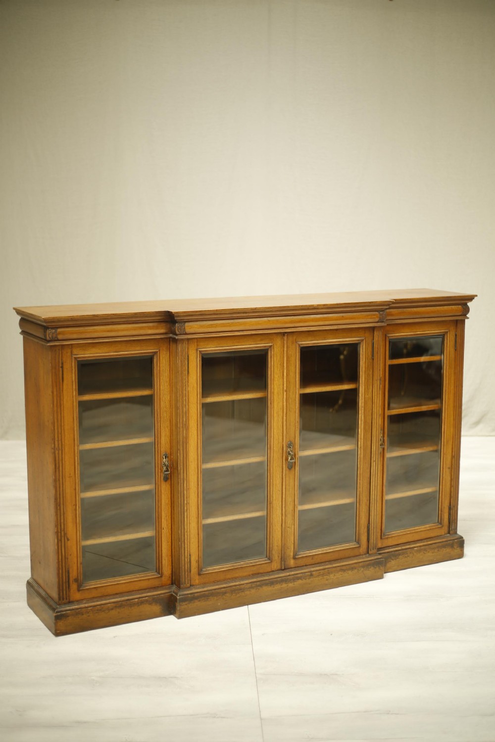 c.1900 Maple and Co Oak glazed bookcase