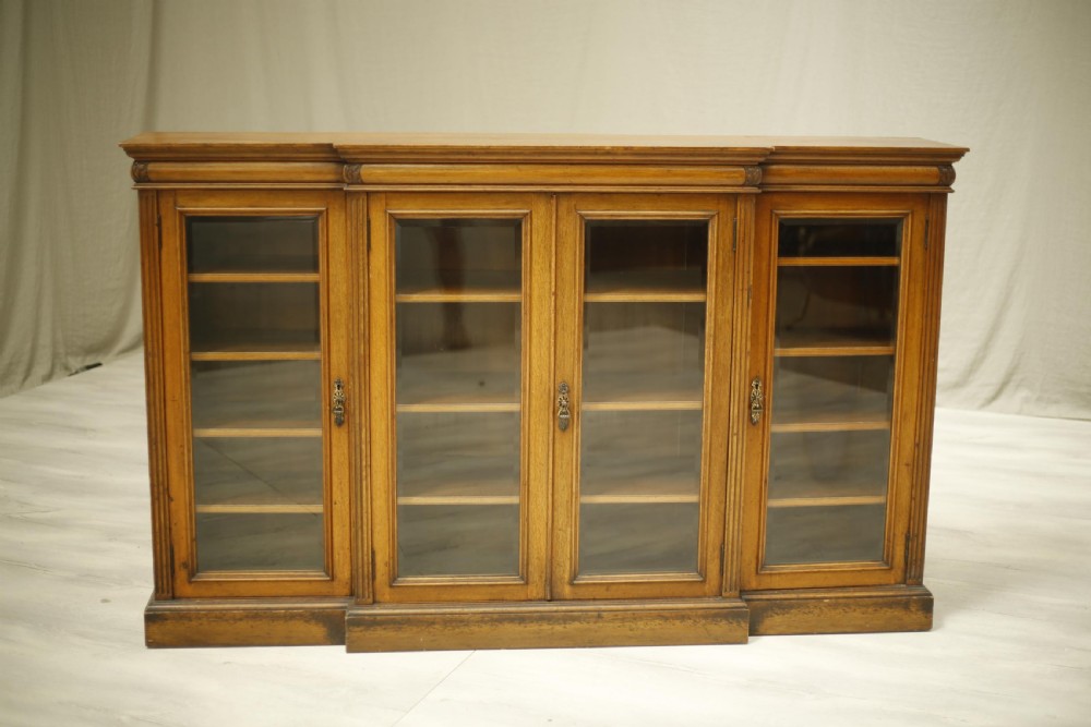 c.1900 Maple and Co Oak glazed bookcase View IV