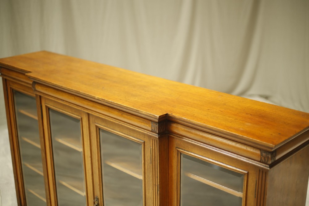c.1900 Maple and Co Oak glazed bookcase View VIII