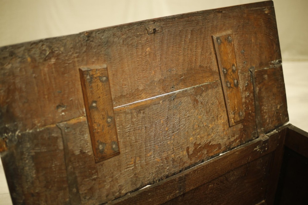 18th century English oak coffer View X