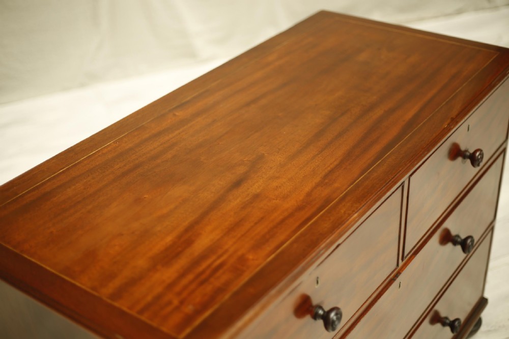 Georgian low mahogany chest of drawers View III