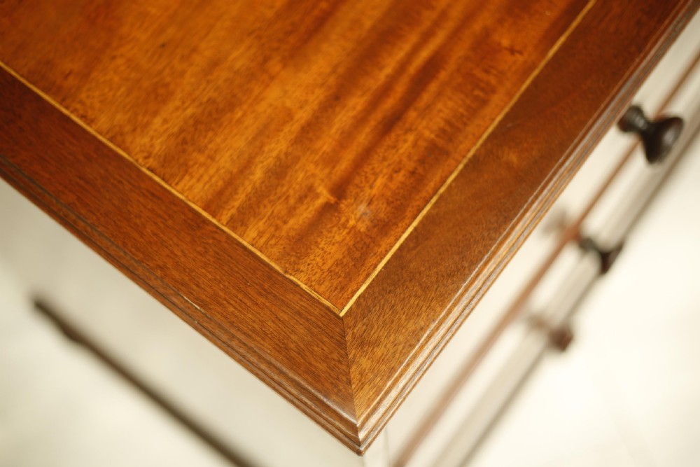 Georgian low mahogany chest of drawers View IV
