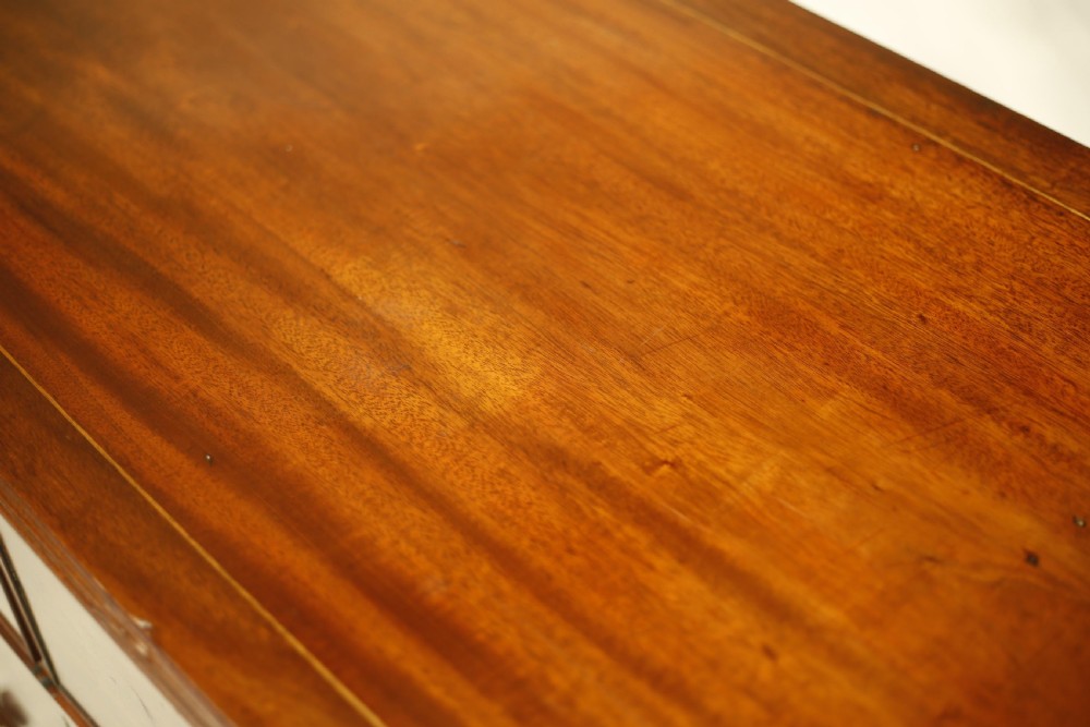 Georgian low mahogany chest of drawers View VIII