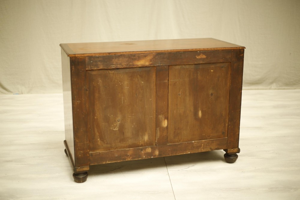 Georgian low mahogany chest of drawers View XIV