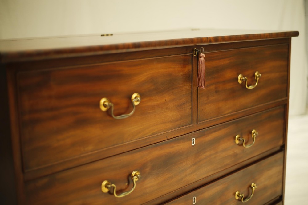 Georgian open top Mahogany chest of drawers View V