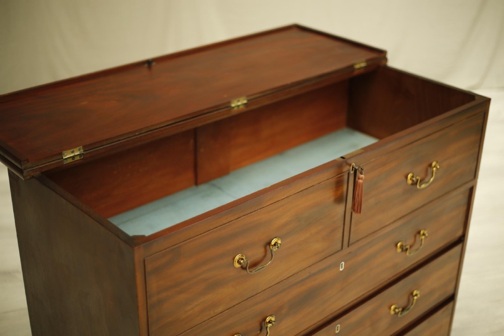 Georgian open top Mahogany chest of drawers View IX