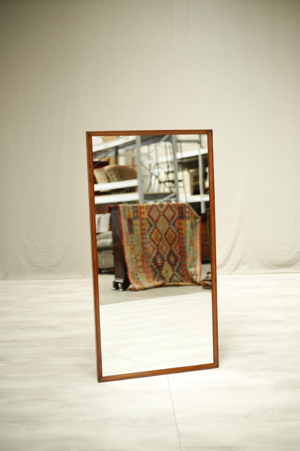 19th century Mahogany framed tailors mirror