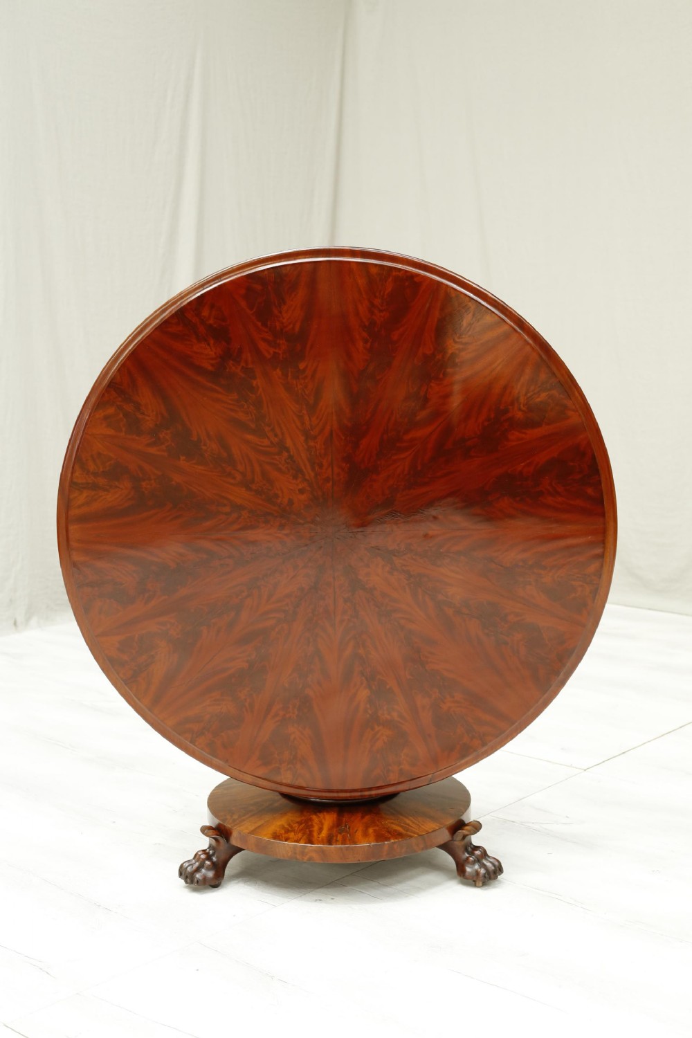 Victorian Flame mahogany flip top centre table