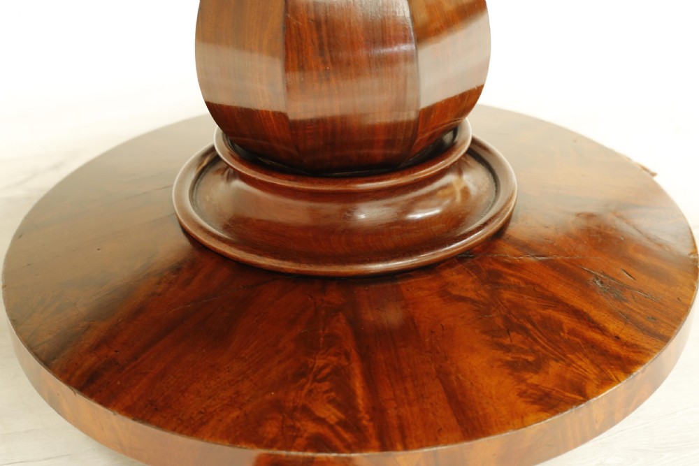 Victorian Flame mahogany flip top centre table View VII