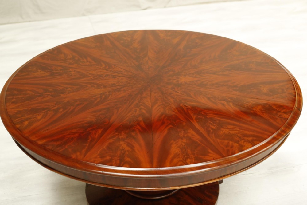 Victorian Flame mahogany flip top centre table View VIII