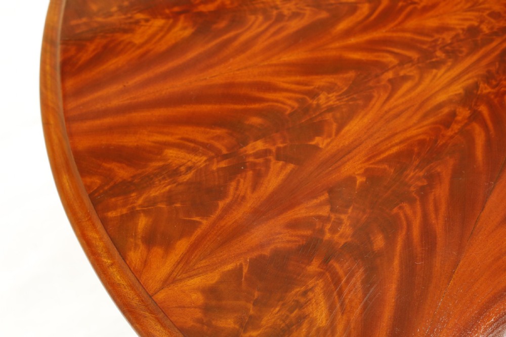Victorian Flame mahogany flip top centre table View X