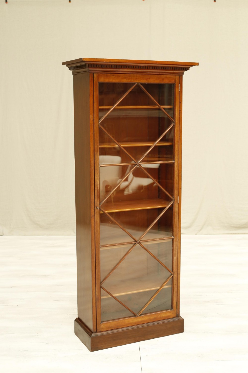 Tall Victorian Astral glazed display cabinet