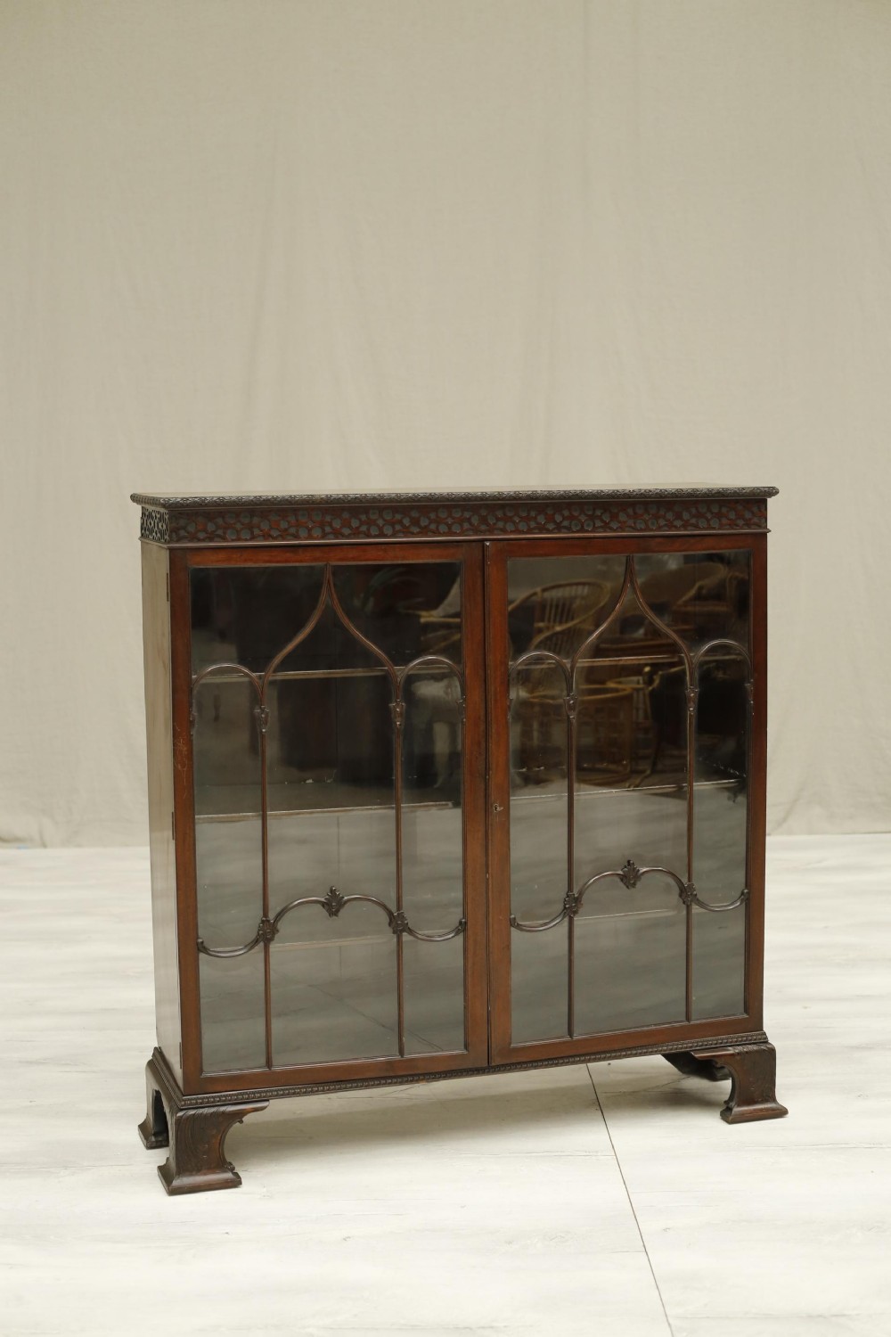 19th century Mahogany glazed display cabinet