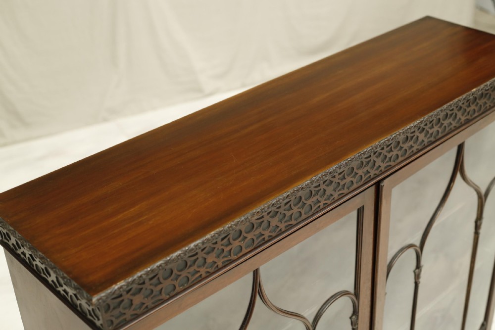 19th century Mahogany glazed display cabinet View V