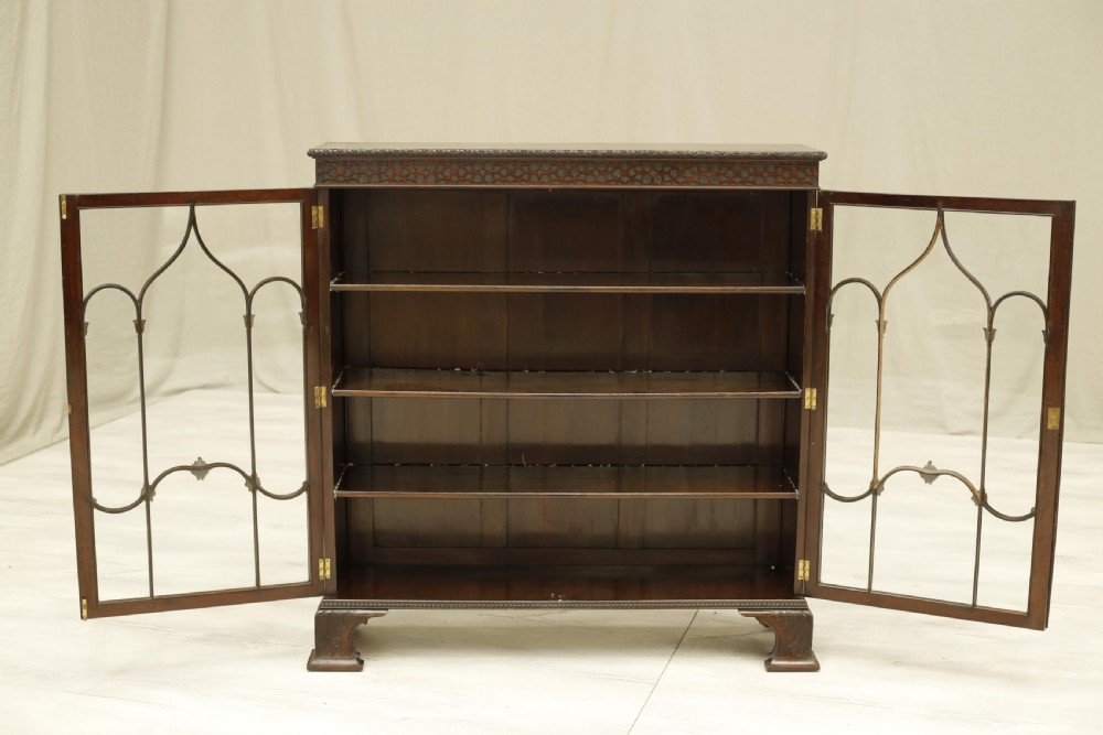 19th century Mahogany glazed display cabinet View XI