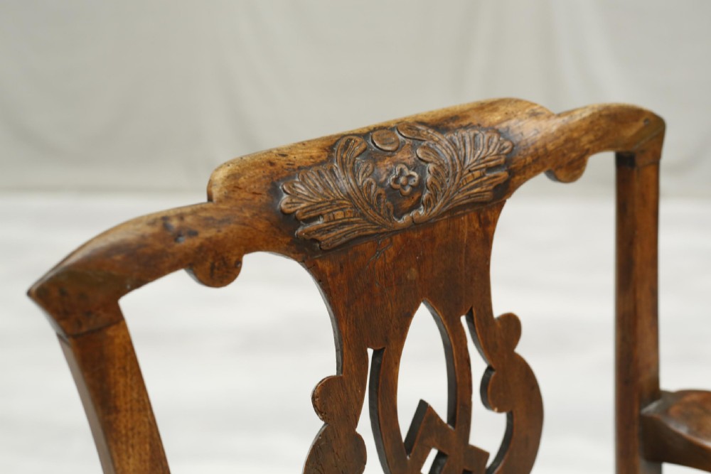 Georgian country armchair with tapestry seat View VI
