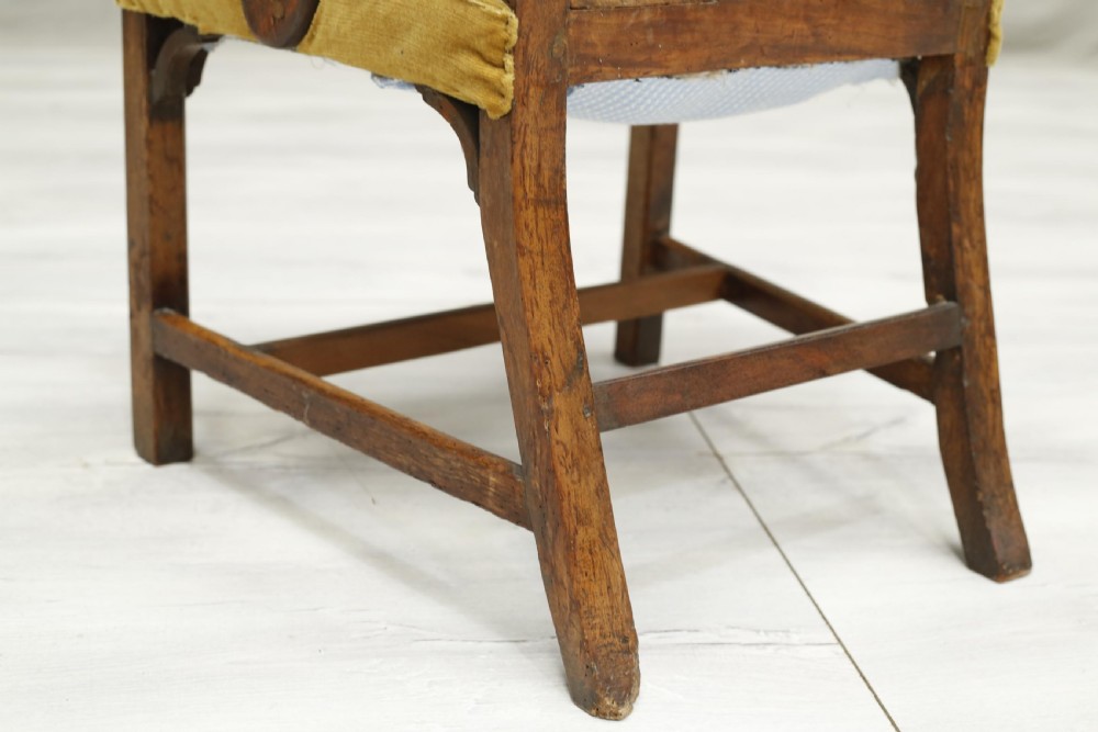 Georgian country armchair with tapestry seat View XII
