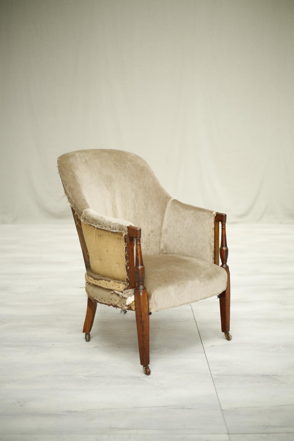 Antique Georgian country house armchair