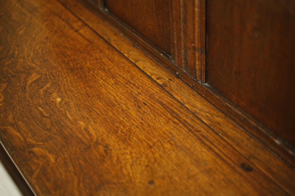 18th century Antique Oak hall bench View X