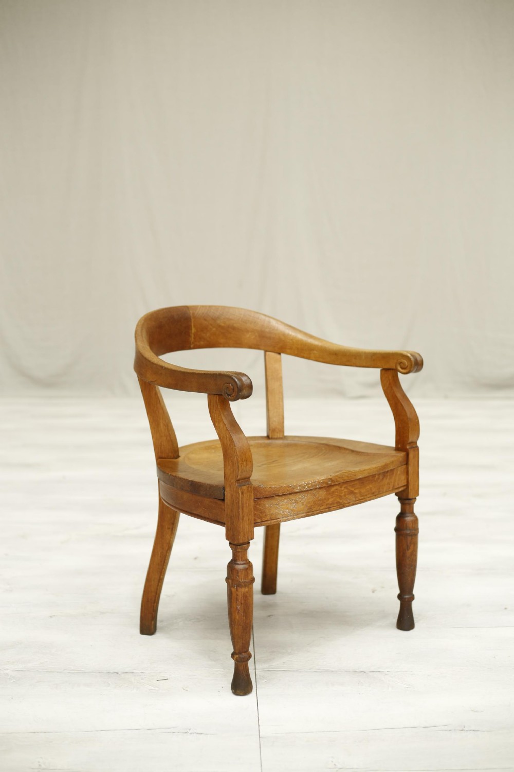 19th century oak desk chair