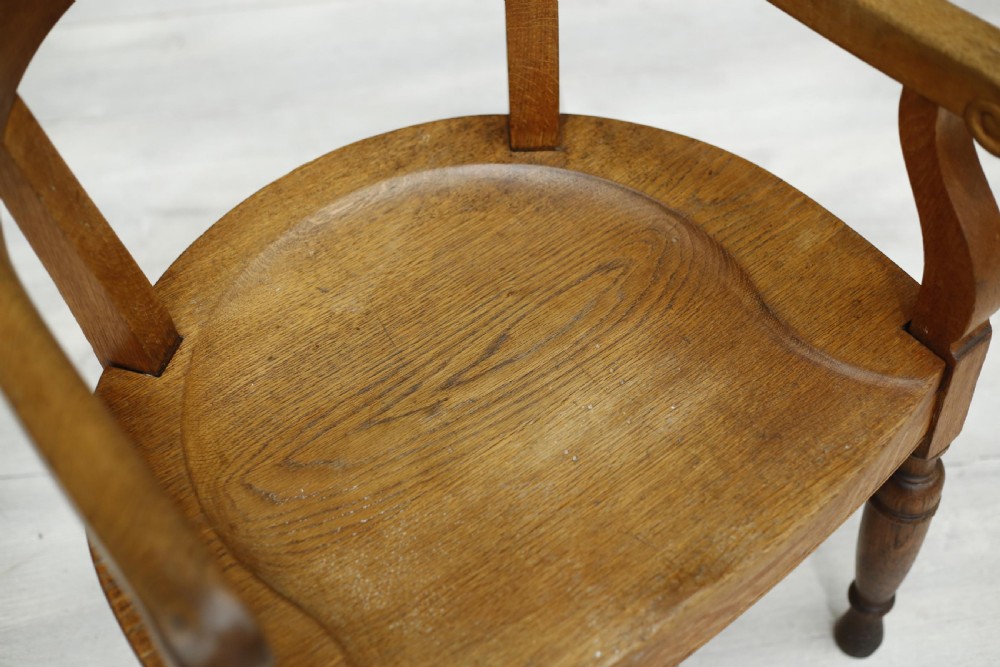 19th century oak desk chair View VIII