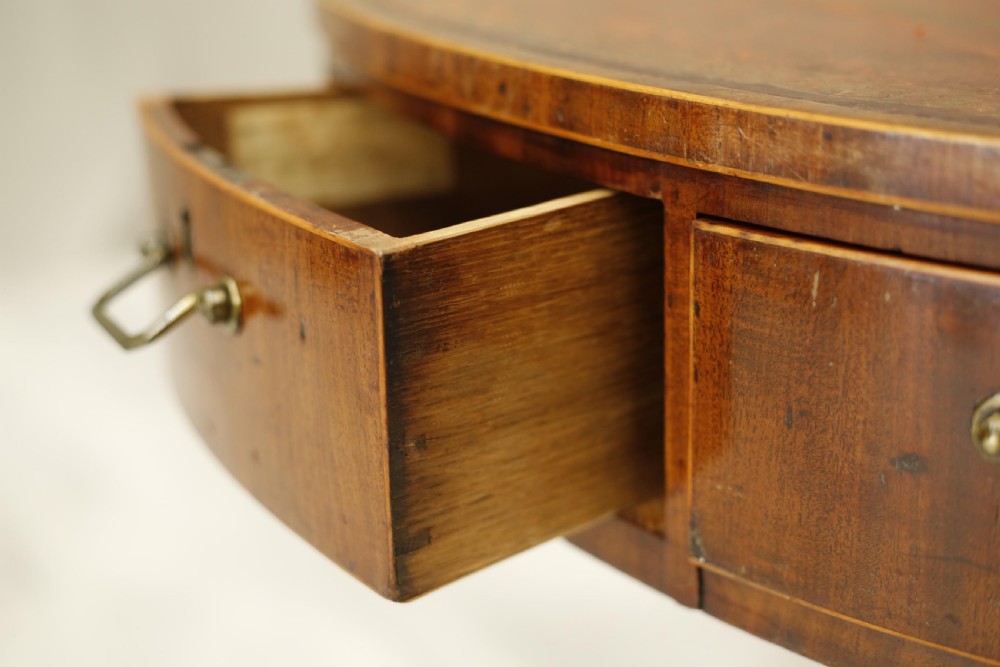 Georgian Antique leather topped rent table View XII