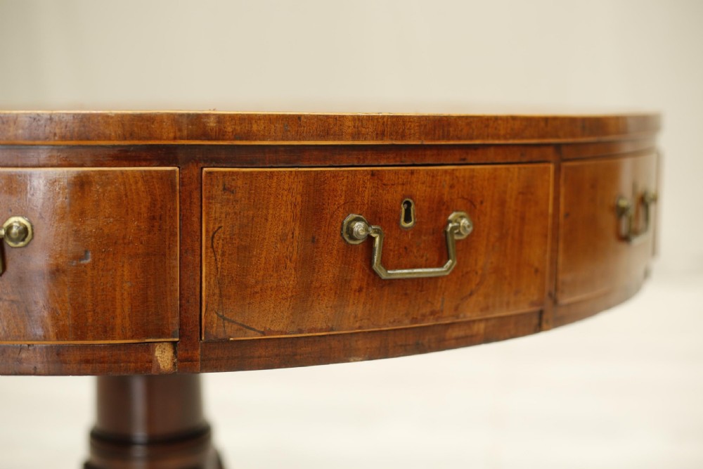 Georgian Antique leather topped rent table View XIII