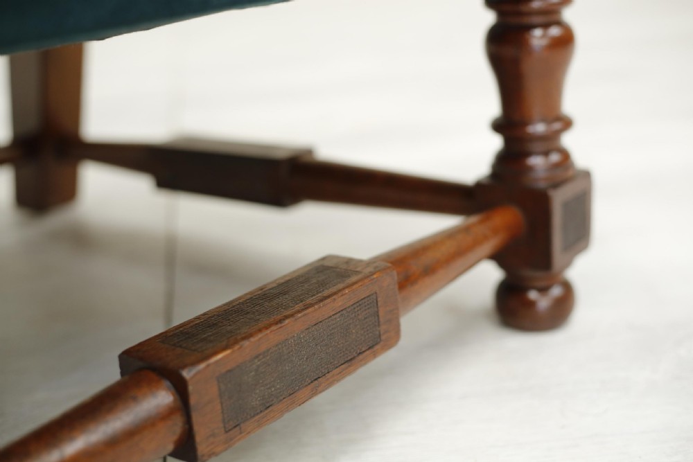 Victorian oak throne chair with reading stand View VII