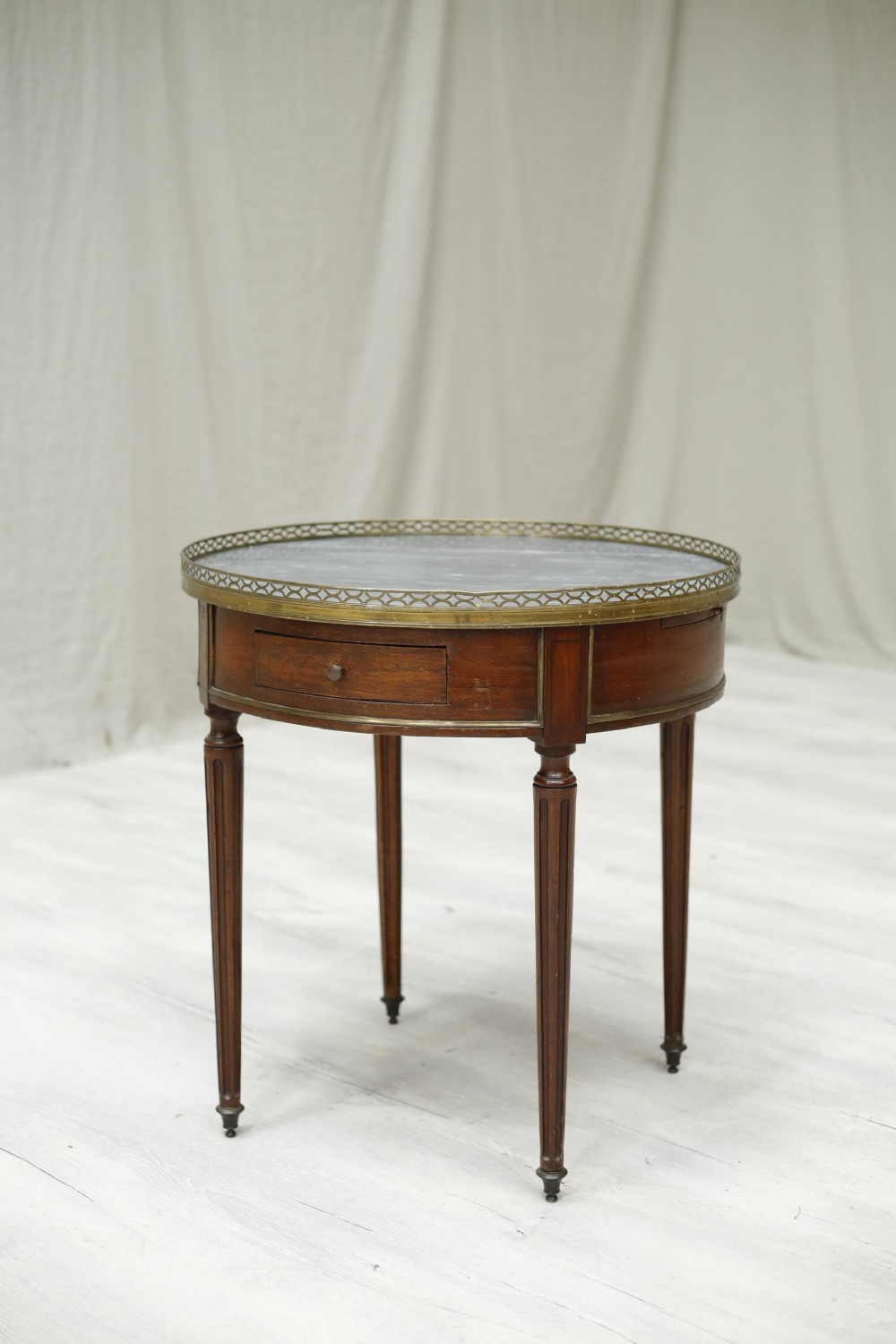 19th century French empire marble topped lamp table