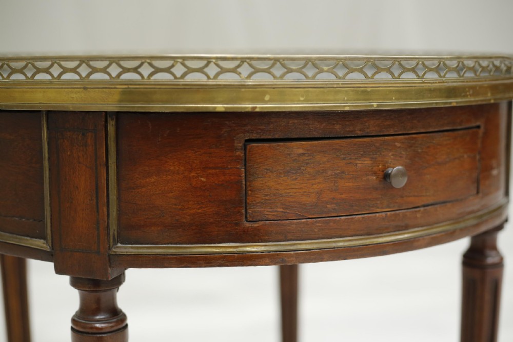 19th century French empire marble topped lamp table View V