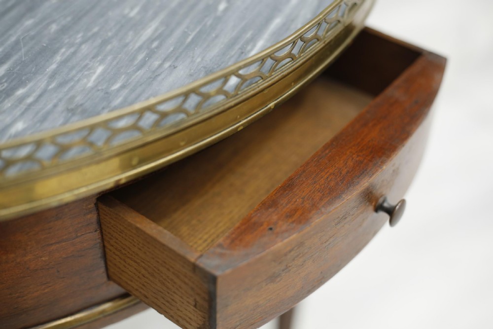 19th century French empire marble topped lamp table View X