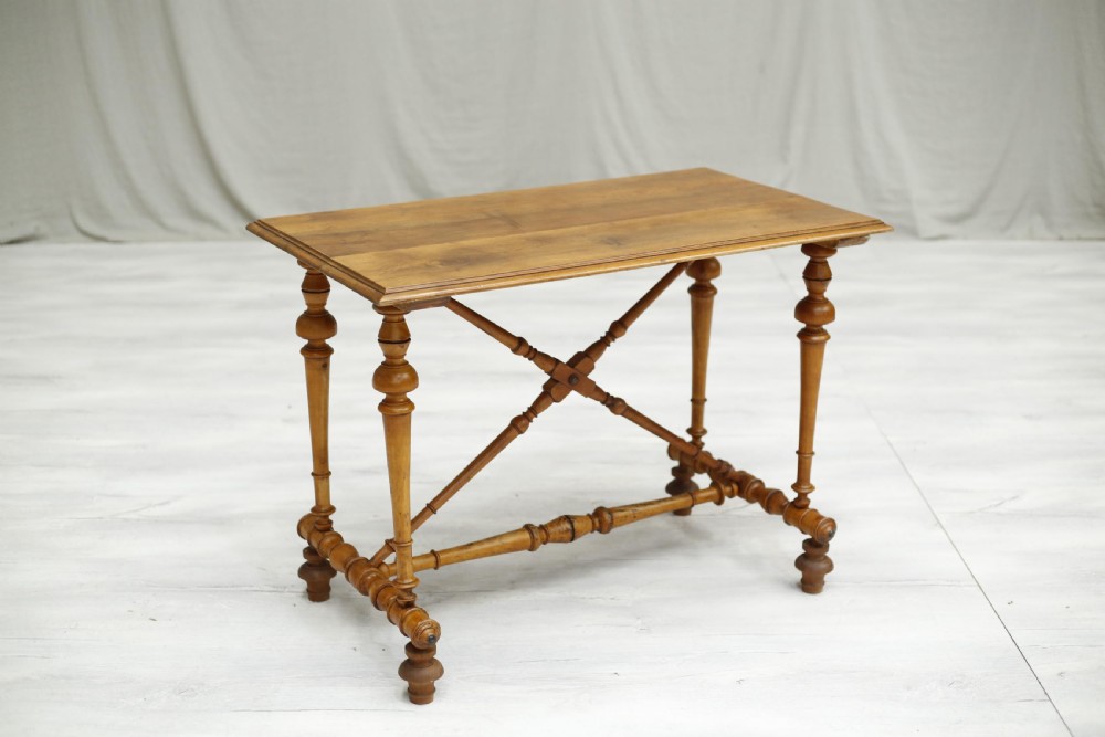 19th century French bobbin occasional table View VII