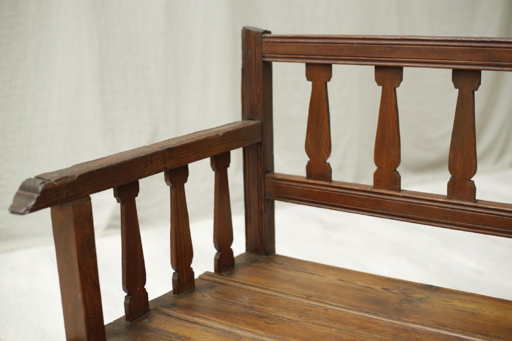 19th century Antique Spanish country bench View V