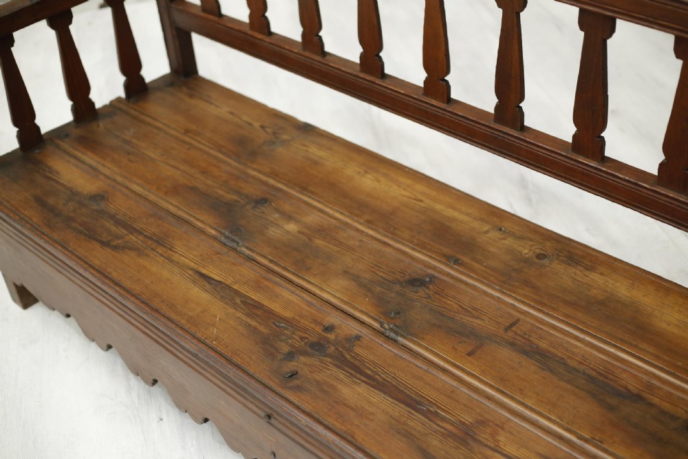 19th century Antique Spanish country bench View VI