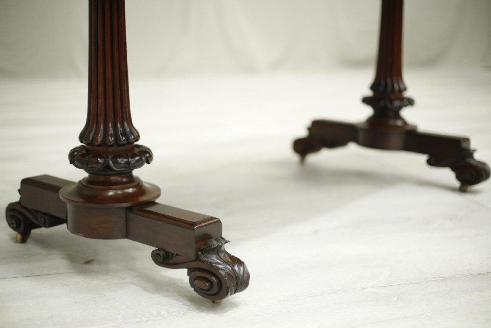 Very fine Antique Regency rosewood writing table View V