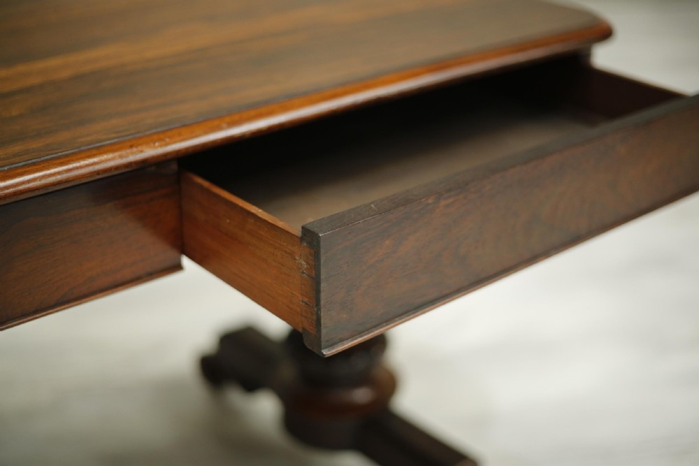Very fine Antique Regency rosewood writing table View X