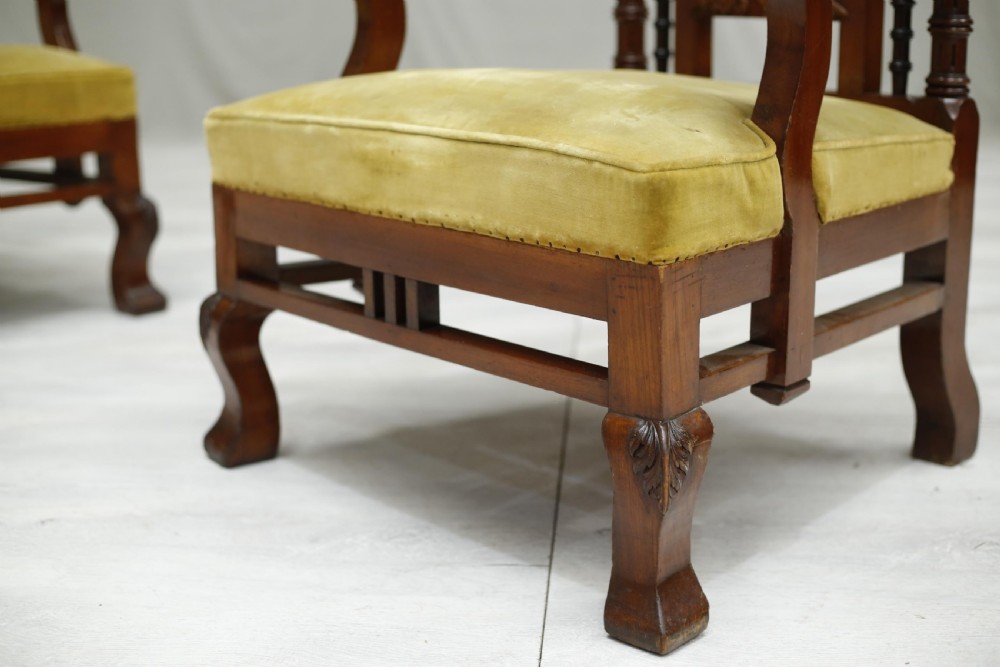 Pair of Antique colonial armchairs View IV