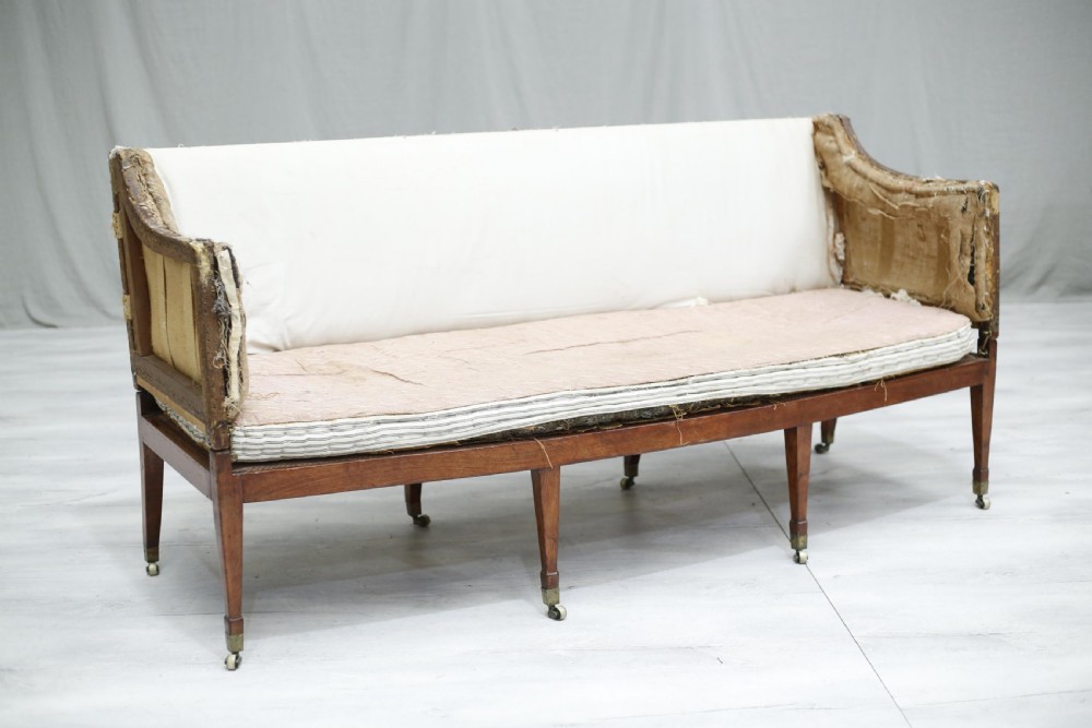 Antique Georgian campaign sofa View III