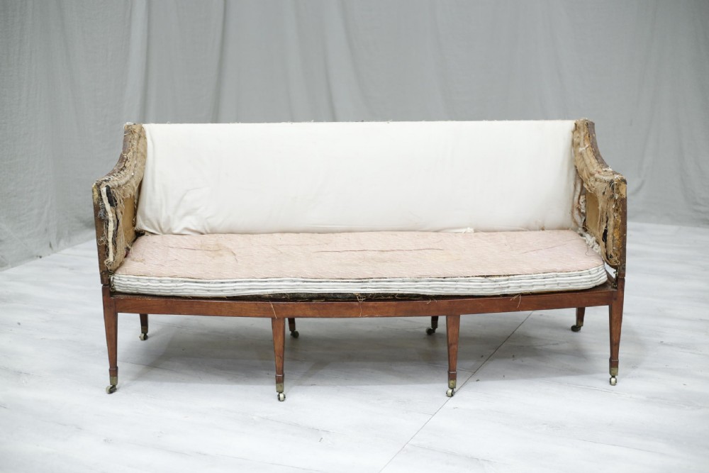 Antique Georgian campaign sofa View V