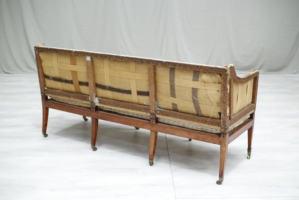 Antique Georgian campaign sofa View VIII