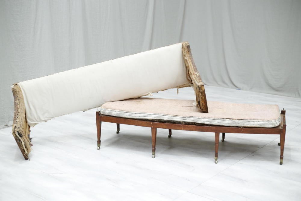 Antique Georgian campaign sofa View X