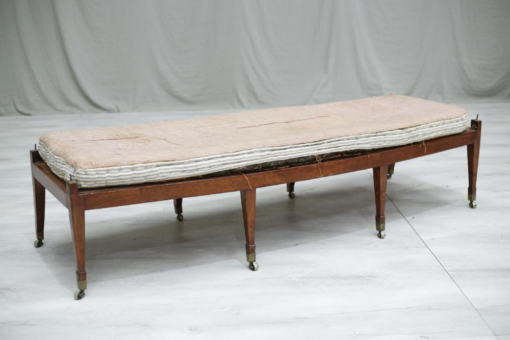 Antique Georgian campaign sofa View XI
